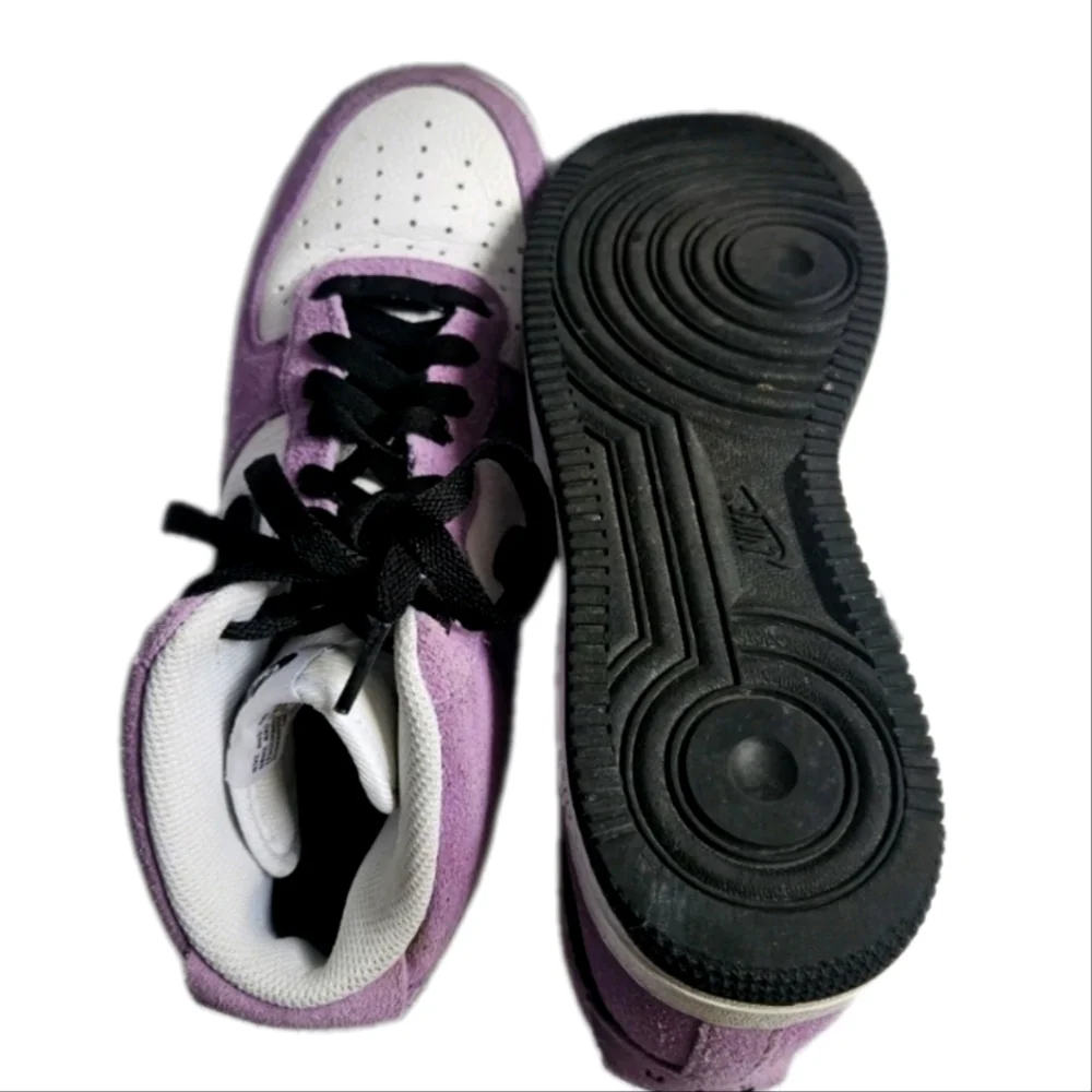 Nike Air Force Limited Mid Purple Black White Women's Shoes Size 9.5
